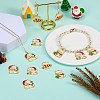 12Pcs 4 Style Christmas Theme Alloy Enamel Pendants ENAM-SZ0004-09-7