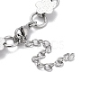 Non-Tarnish 304 Stainless Steel Link Chain Bracelets for Women BJEW-Q343-04A-P-3