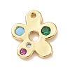 Eco-friendly Brass Micro Pave Cubic Zirconia Pendants X-KK-D079-10G-1