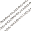 Non-Tarnish 3.28 Feet 304 Stainless Steel Cable Chains X-CHS-R008-10-1