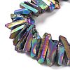 Natural Quartz Crystal Points Beads Strands G-K181-B19-3