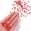 Opaque Colours Luster Glass Round Bugle Beads SEED-S045-001A-B01-5
