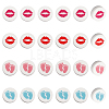CHGCRAFT 16Pcs 4 Style Food Grade Eco-Friendly Silicone Beads SIL-CA0002-08-1