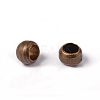 Brass Crimp End Beads X-E002-NFAB-1