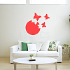 1 Set Plastic Mirror Wall Stickers AJEW-CN0001-65B-4