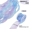 3Rolls Polyester Organza Ribbons SRIB-CY0001-37A-2