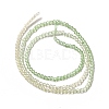 Transparent Gradient Color Glass Beads Strands GLAA-H021-01A-13-4
