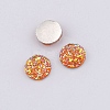 Druzy Resin Cabochons LS-RESI-WH0026-03A-07-1