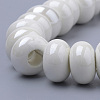 Glazed Porcelain Rondelle Beads PORC-Q219-15x9-F26-3