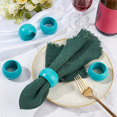 10Pcs Wood Napkin Rings DJEW-PH0001-89B-1