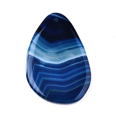 Dyed Natural Brazilian Agate Big Pendants G-T104-16M-1