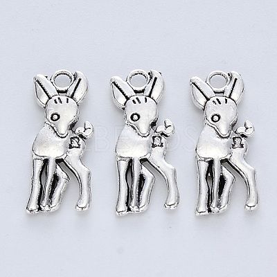 Tibetan Style Alloy Pendants X-TIBE-R316-065AS-RS-1
