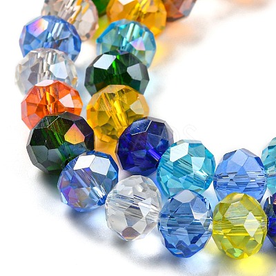 Glass Beads Strands EGLA-A034-M8mm-61-1