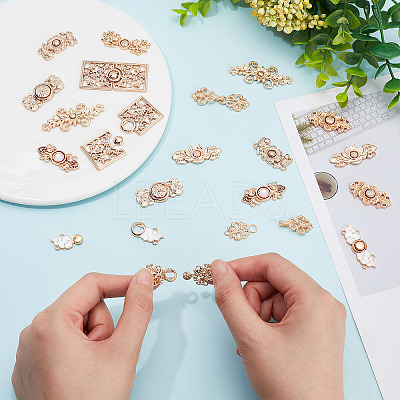 20 Sets 10 Styles Alloy Snap Lock Clasps FIND-CP0001-42-1