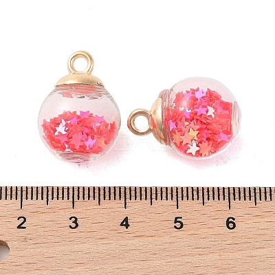 Glass Round Pendants GLAA-P063-01G-10-1