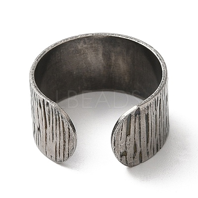 Non-Tarnish 304 Stainless Steel Open Cuff Ring Components LS-STAS-C079-03P-1