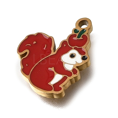 304 Stainless Steel Enamel Pendants SA-CBAA2E4-10A-G-1