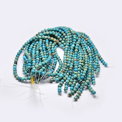 Natural Imperial Jasper Beads Strands G-I122-8mm-10-1