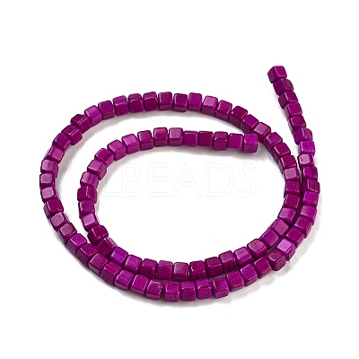 Synthetic Turquoise Beads Strands TURQ-G108-4x4mm-02-1