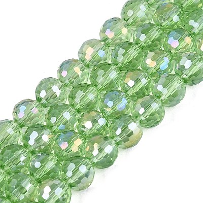 Transparent Glass Beads Strands GLAA-Q107-02A-09-1