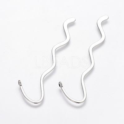 Zinc Alloy Wavy Bookmarks X-PALLOY-17-AS-LF-1