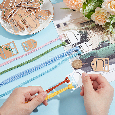 36Pcs 3 Styles Acrylic Thread Winding Boards AJEW-NB0005-83-1