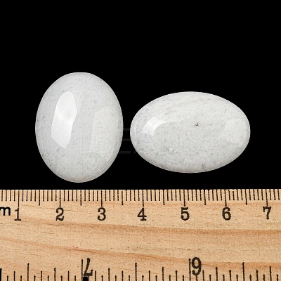 Natural White Jade Cabochons X-G-C115-01B-44-1
