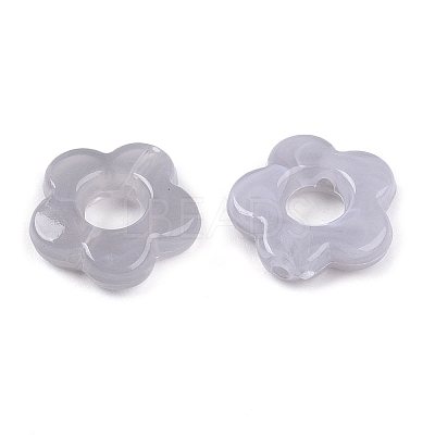 Gradient Color Transparent Acrylic Beads OACR-N137-49O-1