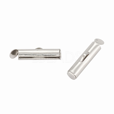 Iron Slide On End Clasp Tubes IFIN-R212-1.3cm-P-1