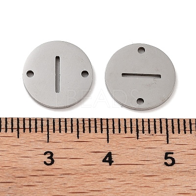Non-Tarnish 201 Stainless Steel Hollow Flat Round Links FIND-R149-03I-P-1