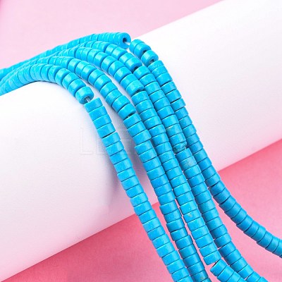 Synthetic Turquoise Beads Strands TURQ-G110-4x2mm-06-1