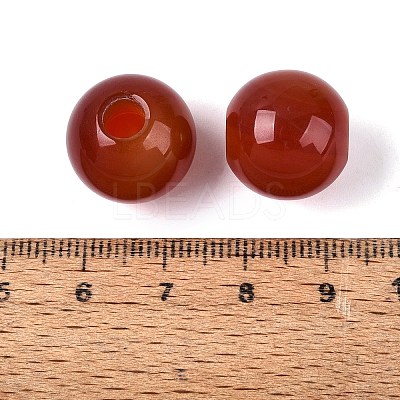 Natural Carnelian European Beads G-Q602-09C-02-1