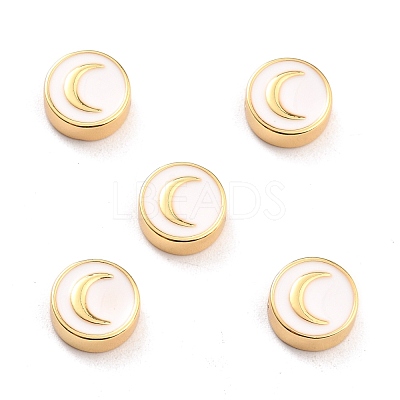 Brass Enamel Beads KK-D068-01G-05-RS-1