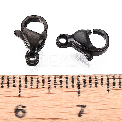 304 Stainless Steel Lobster Claw Clasps STAS-T065-9mm-34B-1