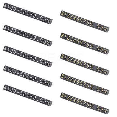 20Sets 2 Colors ABS Price Display Cube Adjustable Price Tag ODIS-GA0001-11-1