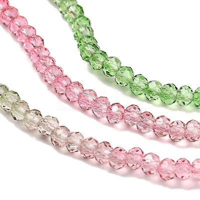 Transparent Painted Glass Beads Strands LS-DGLA-A034-T2mm-A18-1