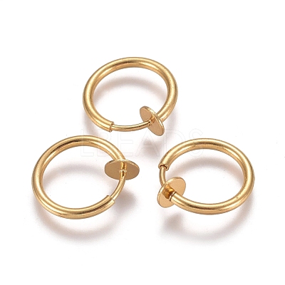 304 Stainless Steel Clip-on Earring Findings X-STAS-E482-17G-1