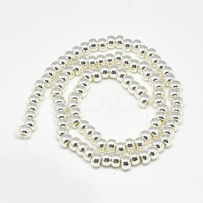 Electroplate Non-magnetic Synthetic Hematite Beads Strands G-Q465-38S-1