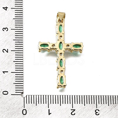 Brass Pave Cubic Zirconia Pendants CU-CBAE7DF-11G-A-1