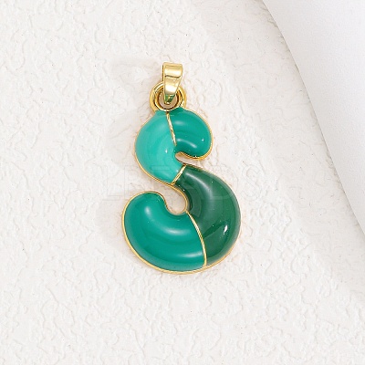 Alloy Enamel Pendants ENAM-S023-01G-S-1