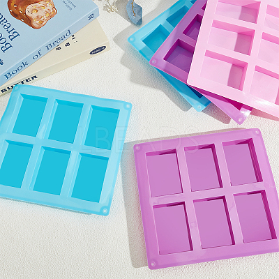 12Pcs 3 Colors Silicone Soap Molds DIY-GO0003-24-1