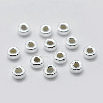 925 Sterling Silver Spacer Beads STER-K171-39S-02-1