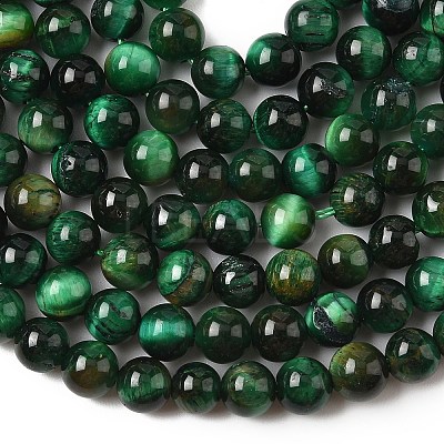 Dyed Natural Tiger Eye Beads Strands X-G-G102-A01-02-1