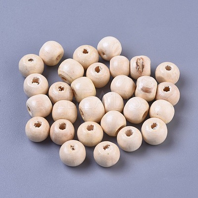 Dyed Natural Wood Beads WOOD-Q006-10mm-04-LF-1