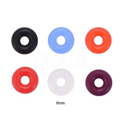 300Pcs 6 Colors Rubber O Rings KY-LS0001-01-1