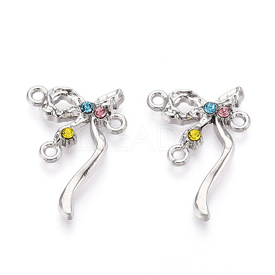 Alloy Rhinestone Chandelier Component Links PALLOY-T090-45P-1
