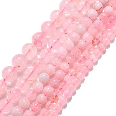 Natural Rose Quartz Beads Strands G-F591-04-1