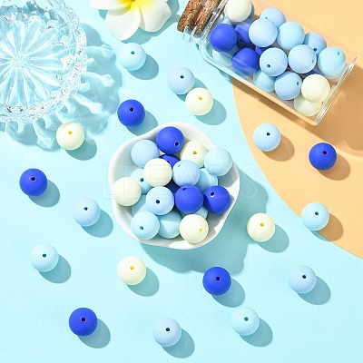 Rubberized Style Opaque Acrylic Beads MACR-CJC0009-02D-1