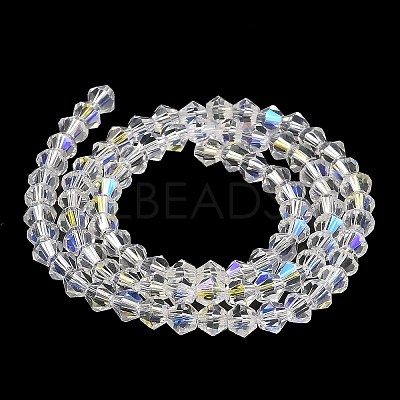 Transparent Electroplate Glass Beads Strands EGLA-A039-T3mm-L13-1