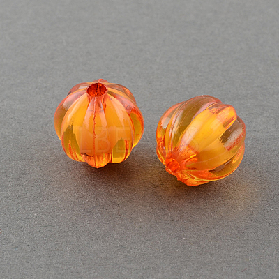 Autumn Theme Transparent Acrylic Beads TACR-S089-14mm-11-1